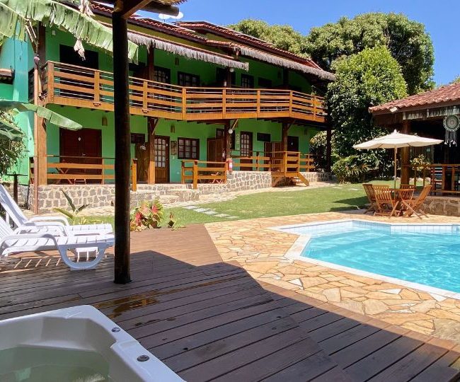Ilhabela Pousada Banana Verde - Hospedagem próxima à praia do curral em ilhabela