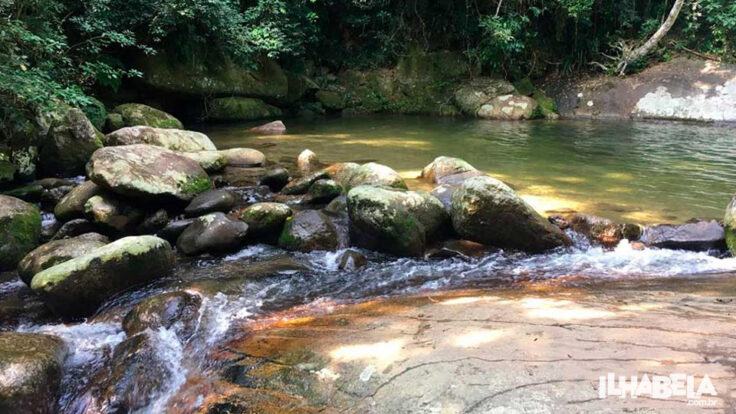 Cachoeira da Trilha da Água Branca, no Parque Estadual de Ilhabela
