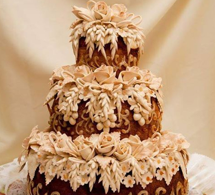 Bolo de casamento na Ucrânia  - Casamento em Ilhabela