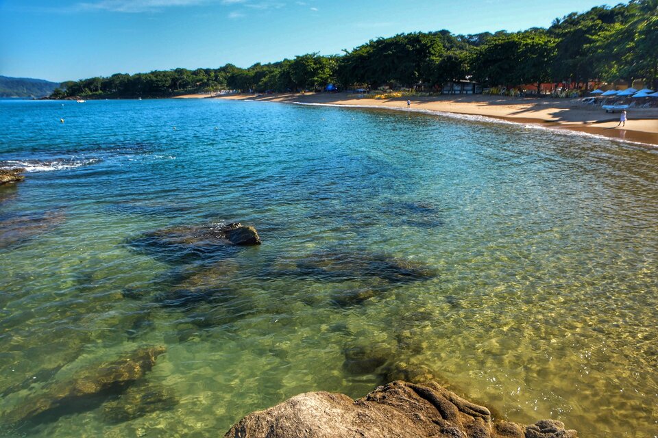 Praia do Curral em Ilhabela (Foto: Paulo Stefani / Sectur Ilhabela)