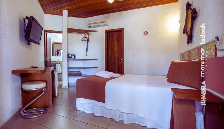 Suíte Luxo - Hotel Praia do Portinho - Em frente à Praia em Ilhabela